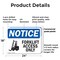 Signmission Forklift Access Only, 24 in W x Rectangle, Plastic OS-2PACK-NS-P-1824-L-12887 - alternate 2